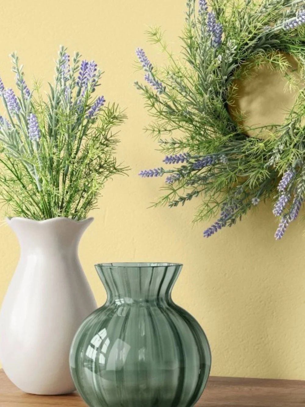 NWOT Target Lavender and Green Mini Wreath Set of 2